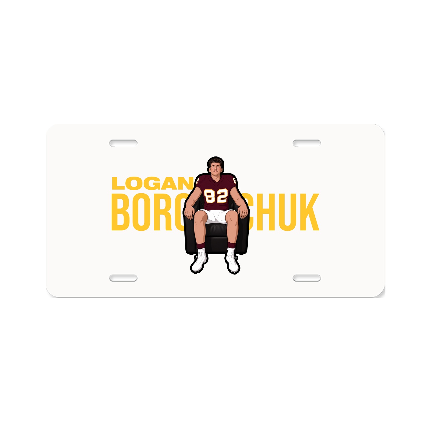 License Plate — Player Name in Classic