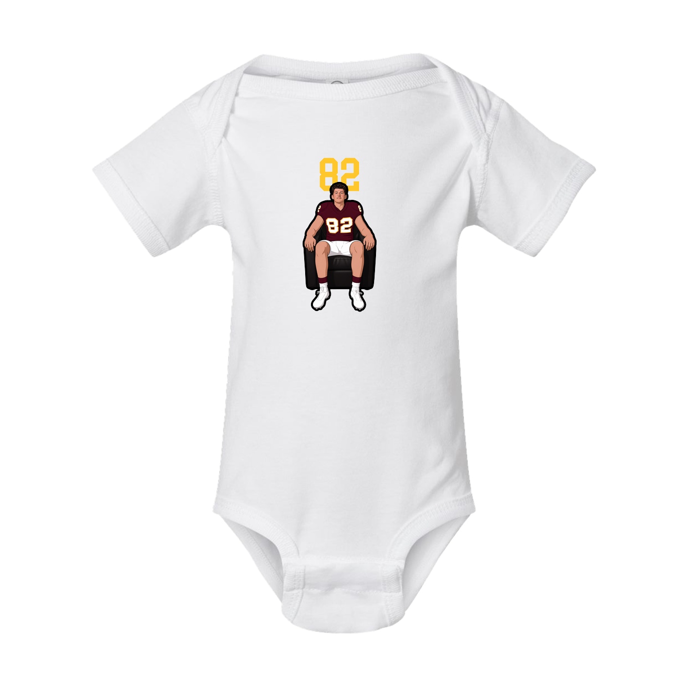 Baby Onesie — Number Top in White