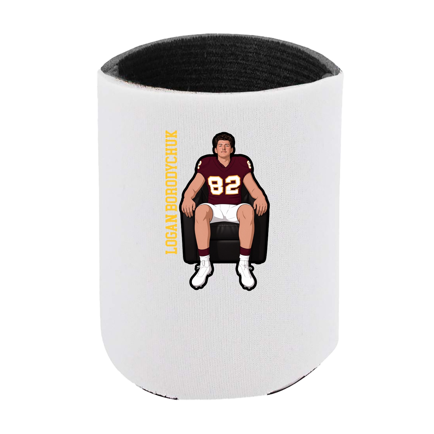 Can Holder — Name Vertical in White