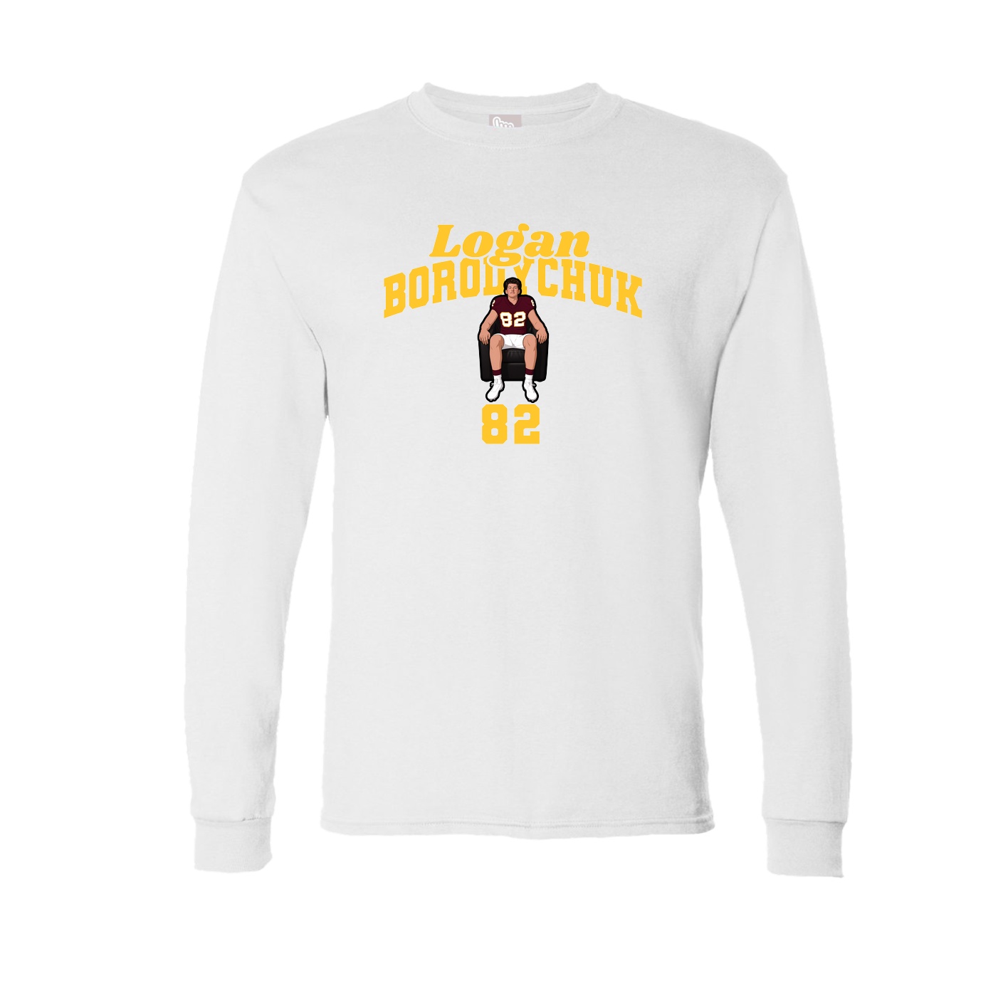 Long Sleeve Tee — Signature Arch in White