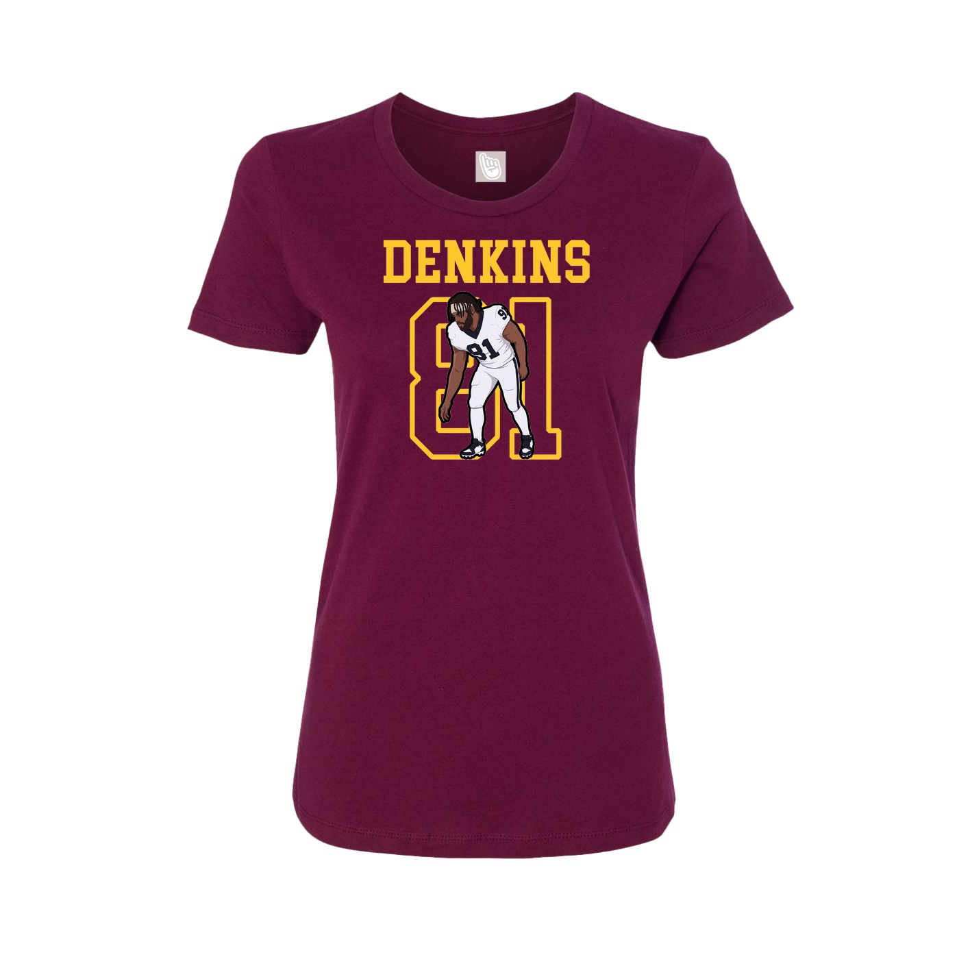 Fitted Women's Tee — Shirsey in Maroon
