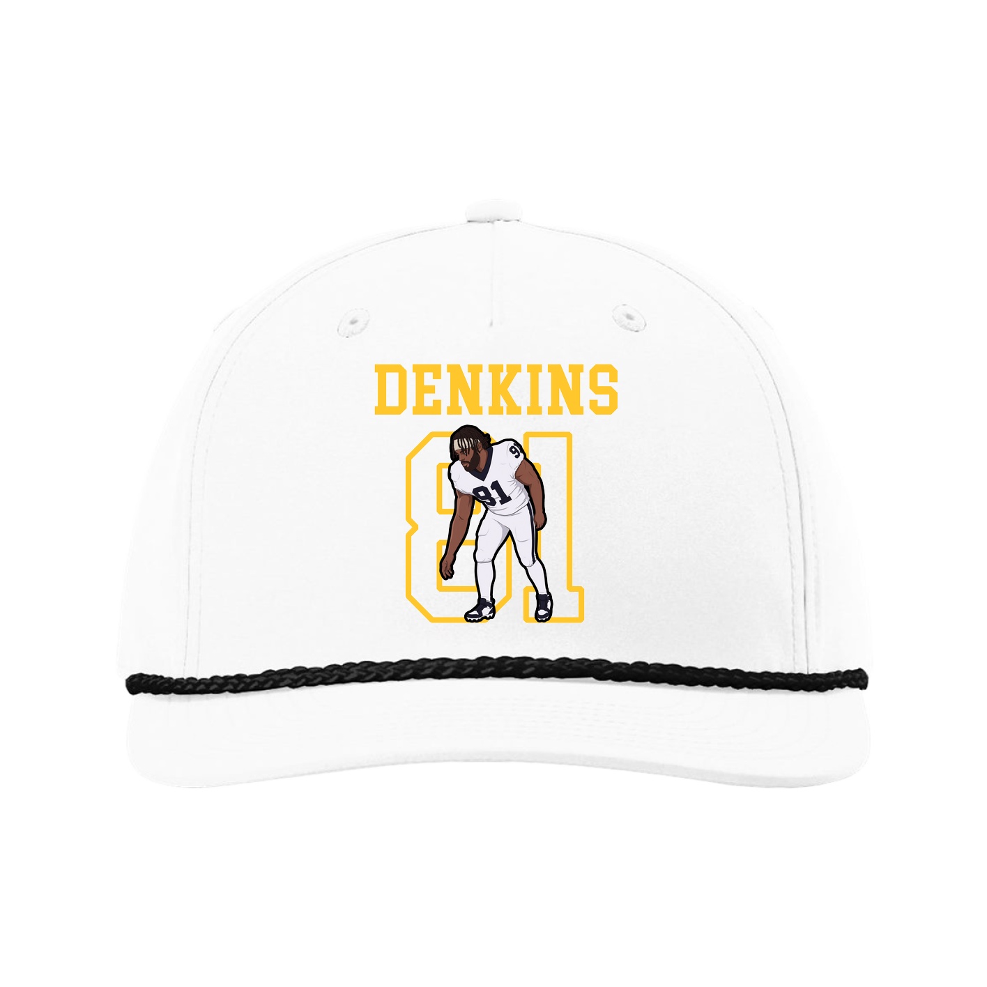 Five-Panel Classic Rope Cap — Shirsey in White