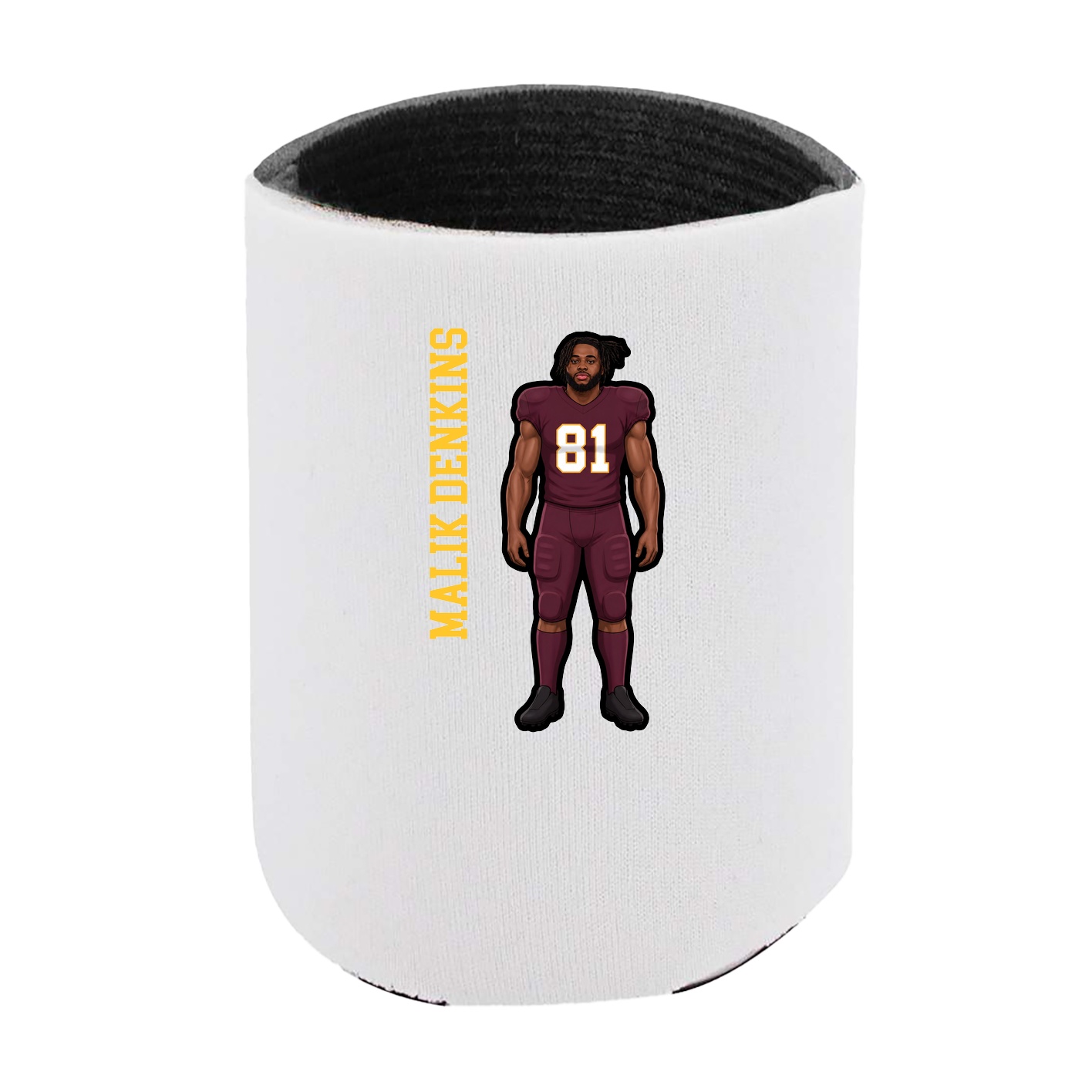 Can Holder — Name Vertical in White