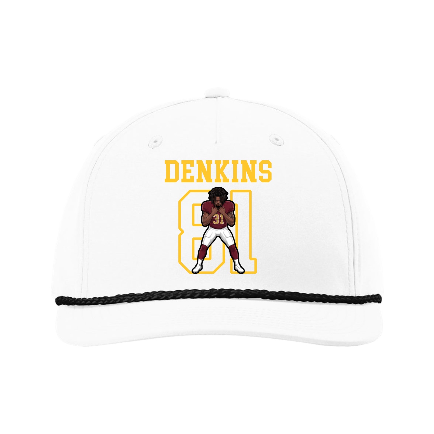 Five-Panel Classic Rope Cap — Shirsey in White