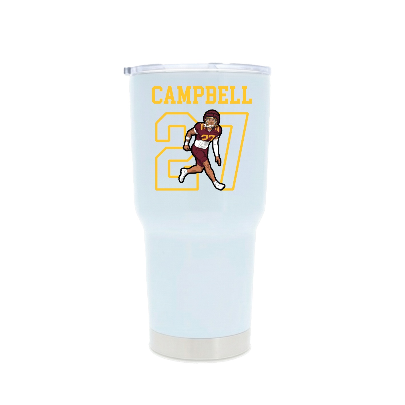 30oz Stainless Steel Tumbler — Shirsey in White