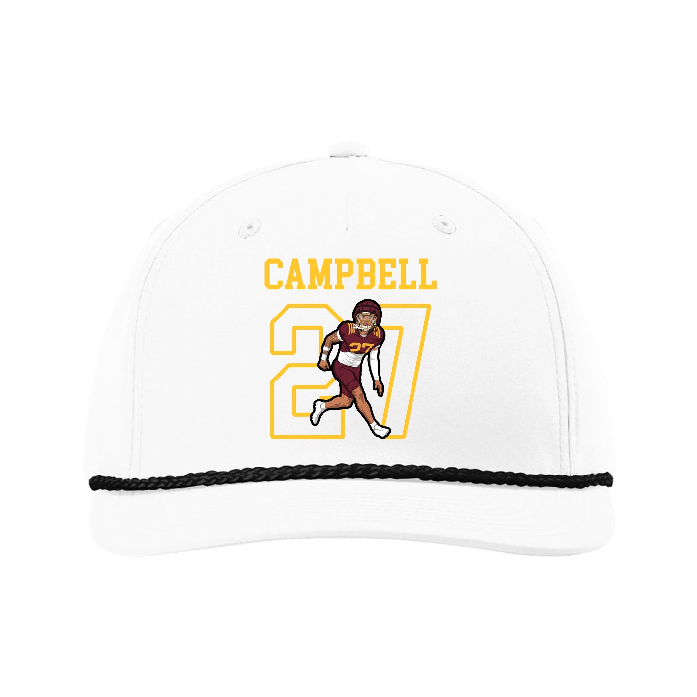 Five-Panel Classic Rope Cap — Shirsey in White