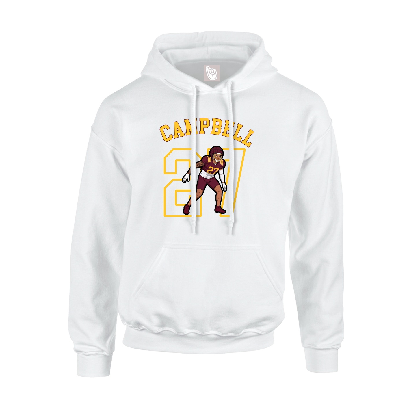 Hoodie — Shirsey Arch in White