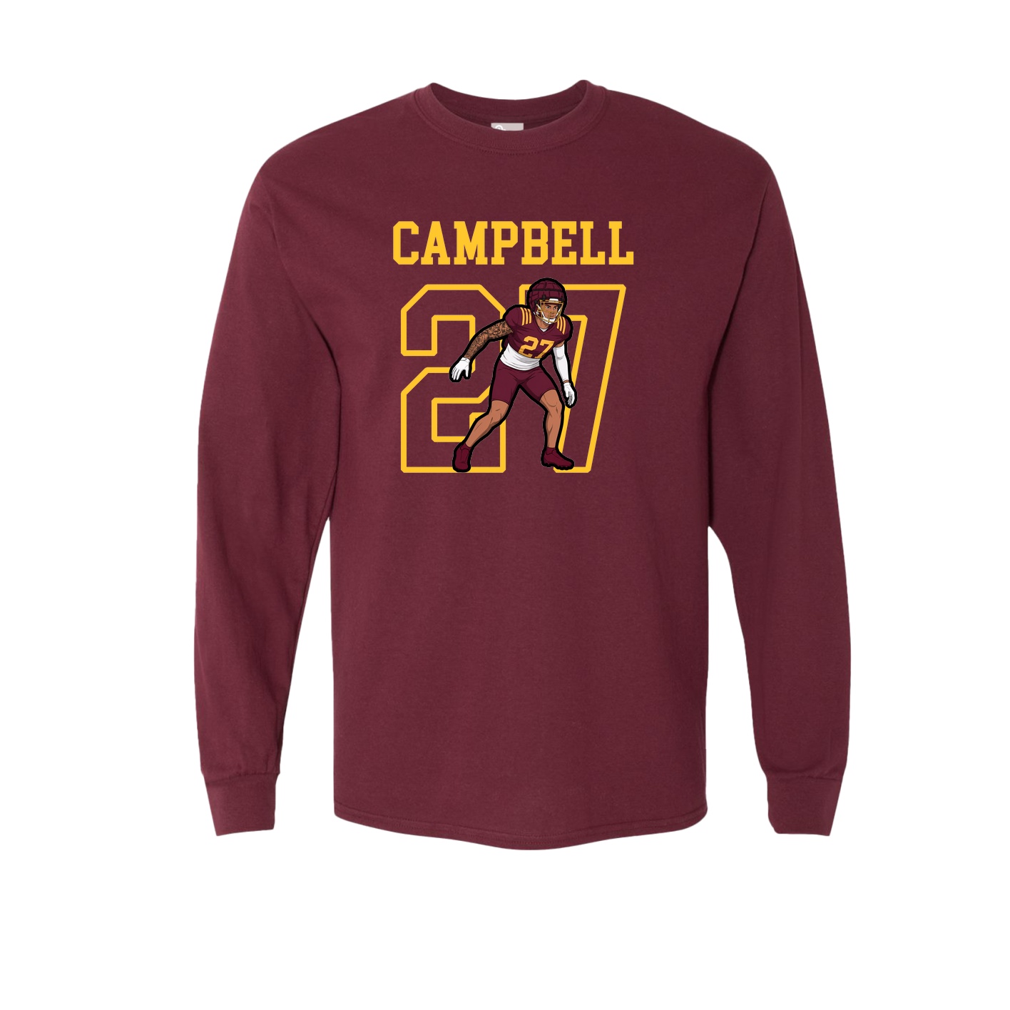 Long Sleeve Tee — Shirsey in Maroon