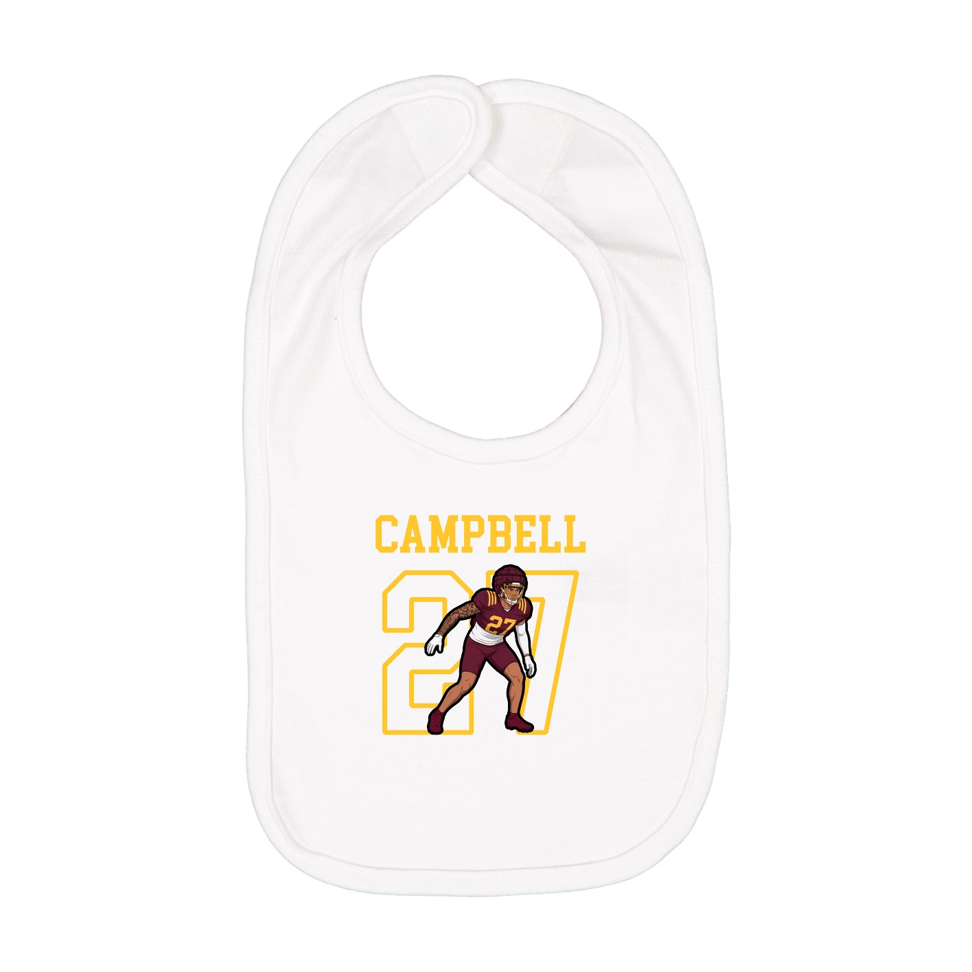 Infant Bib — Shirsey in White