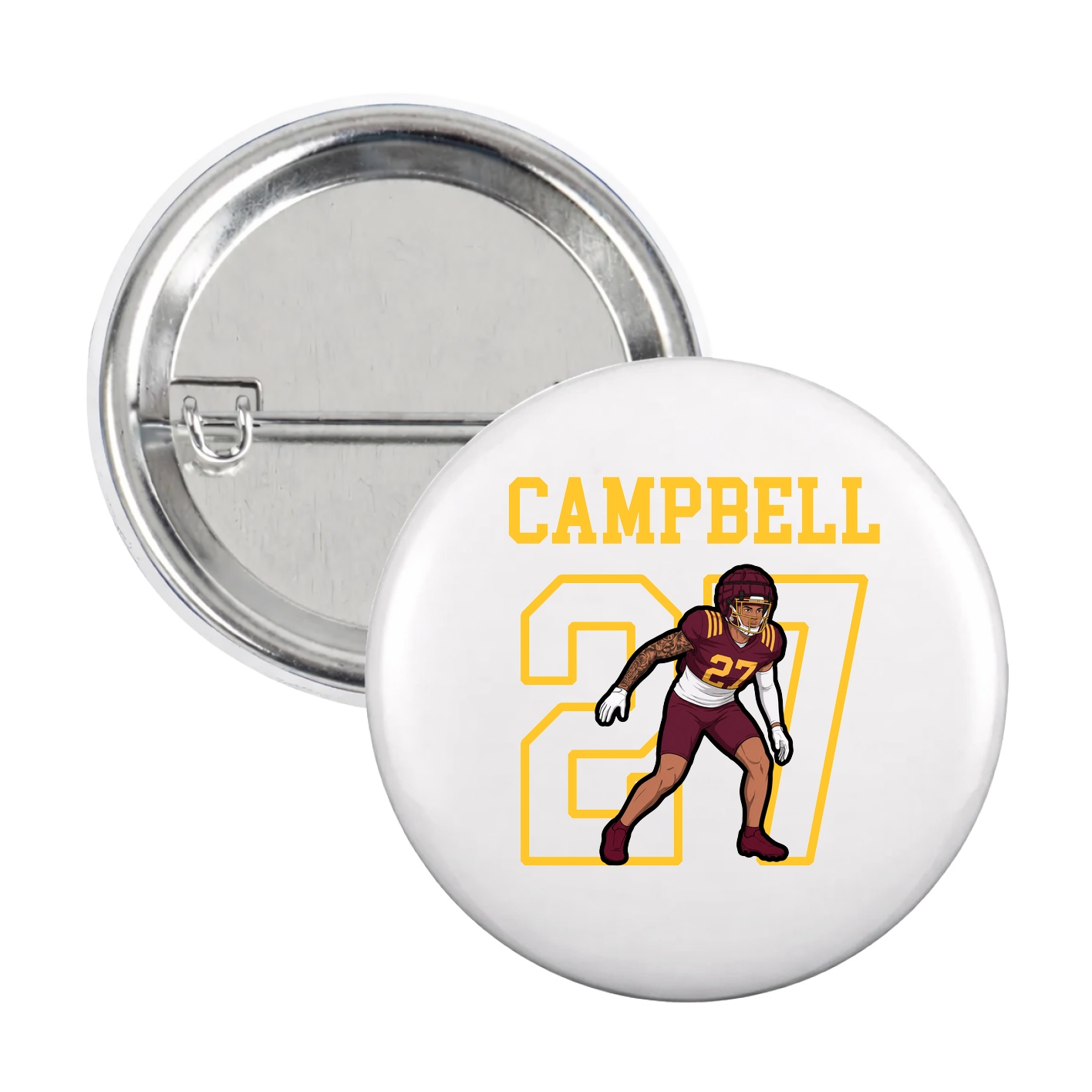Game Day Button — Shirsey in White