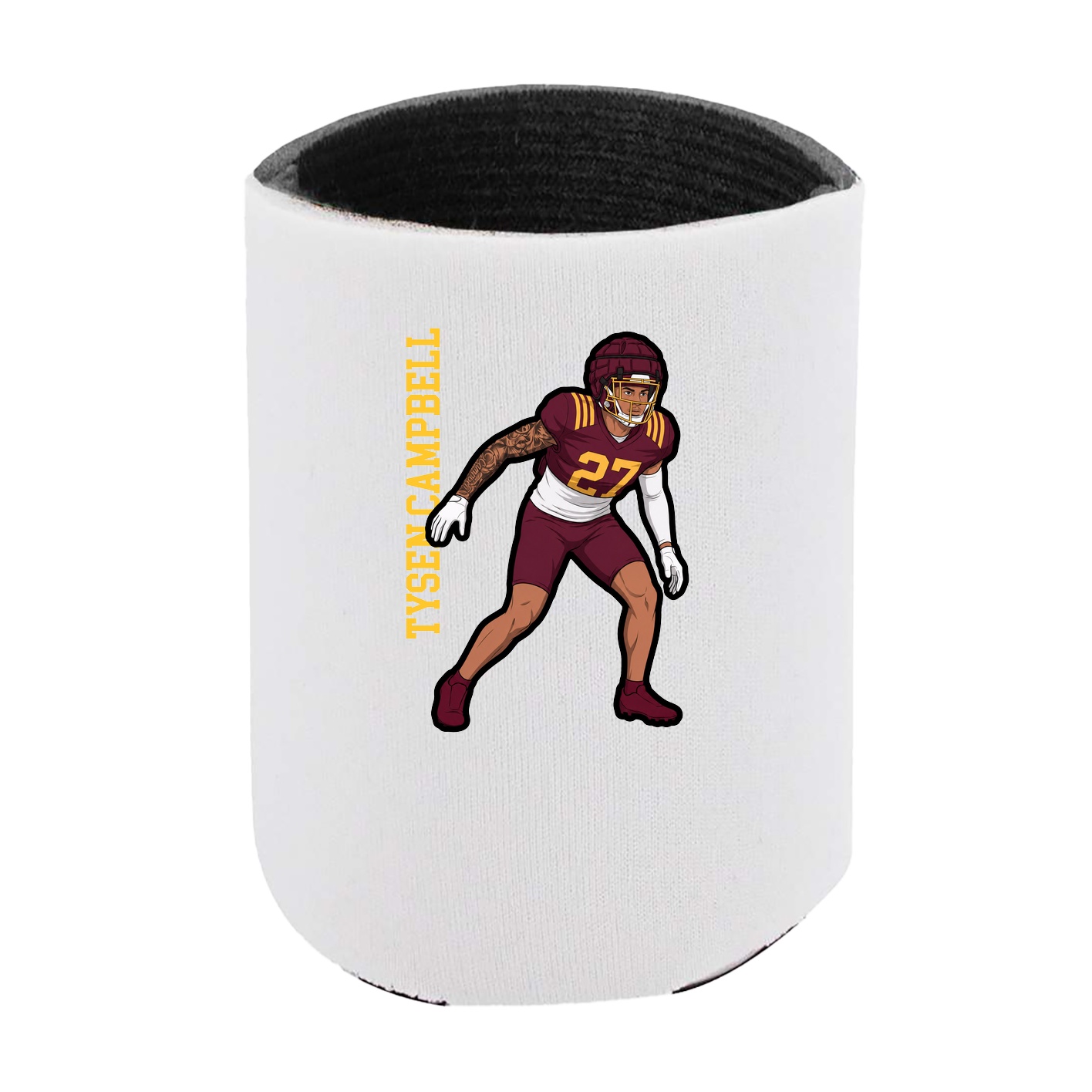 Can Holder — Name Vertical in White
