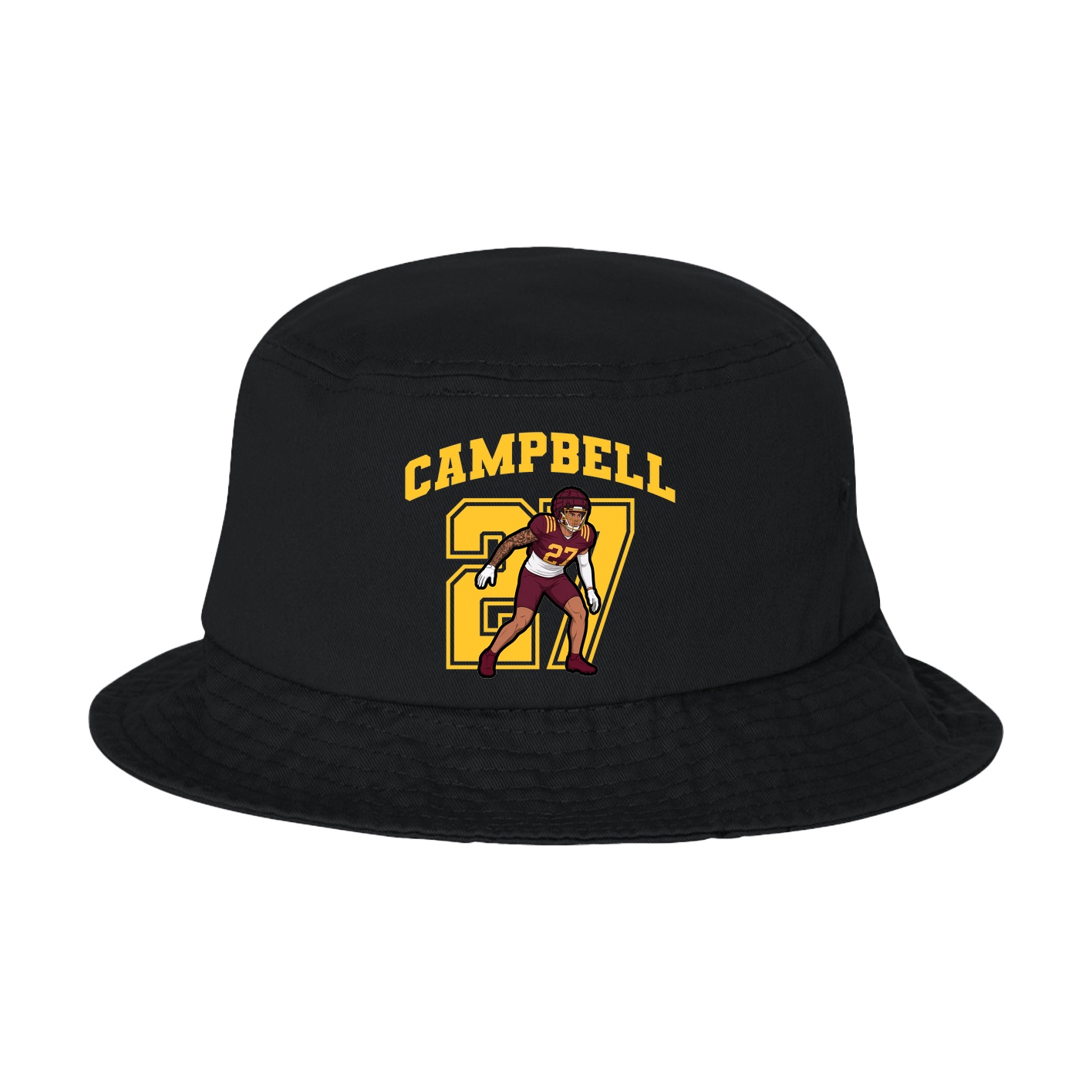 Bucket Cap — Number in Black