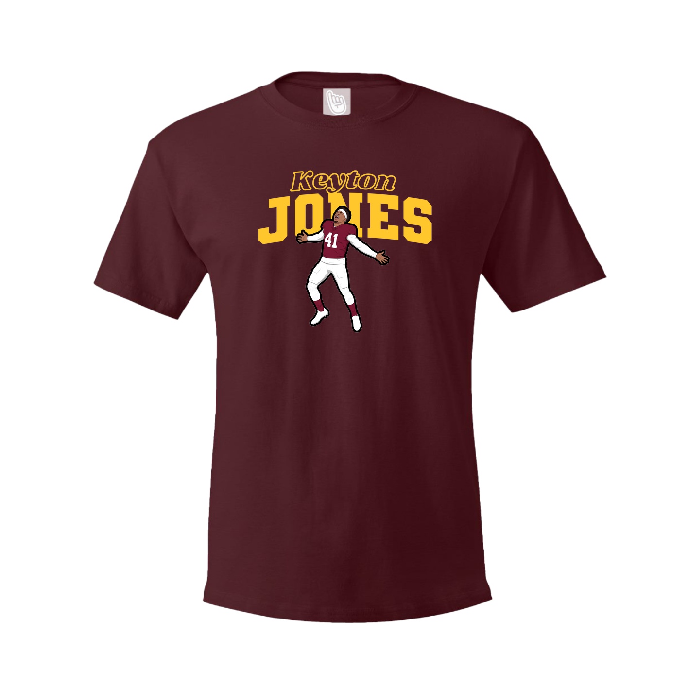 Youth Tee — Name Arch in Maroon