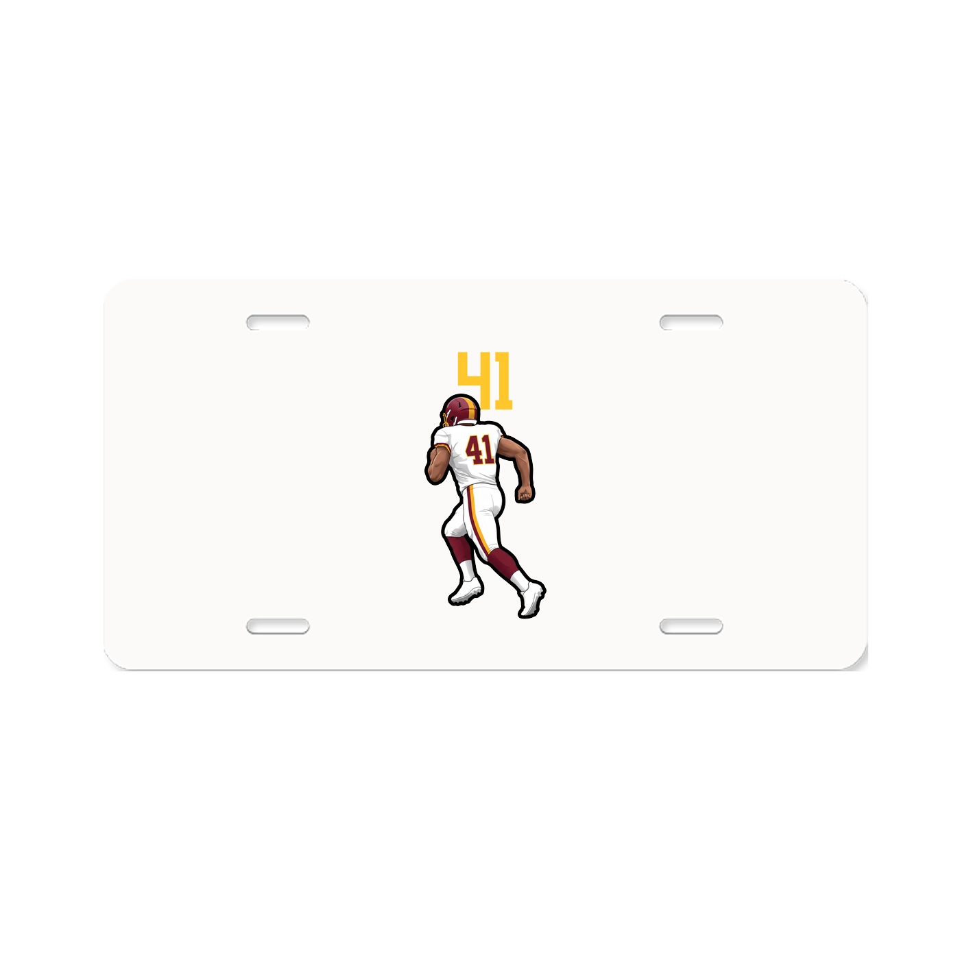 License Plate — Number Top in Classic