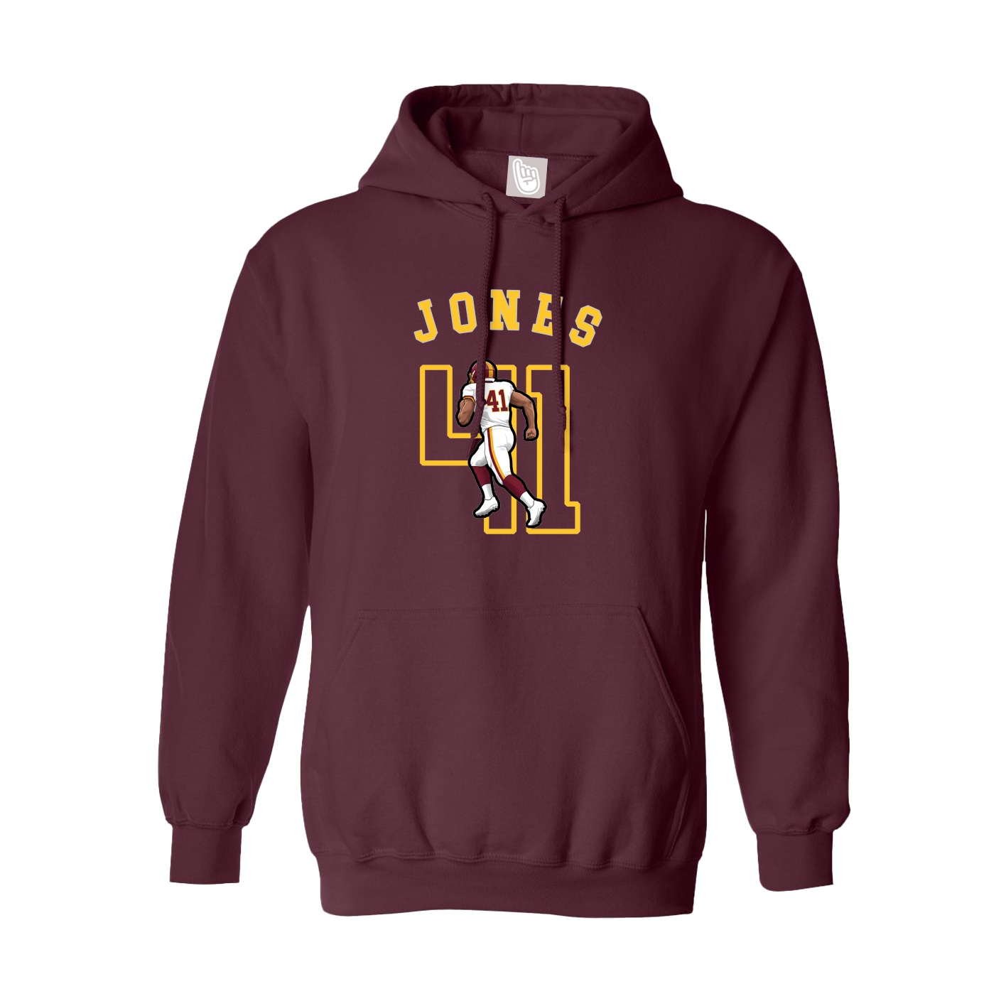 Youth Hoodie — Shirsey Arch in Maroon