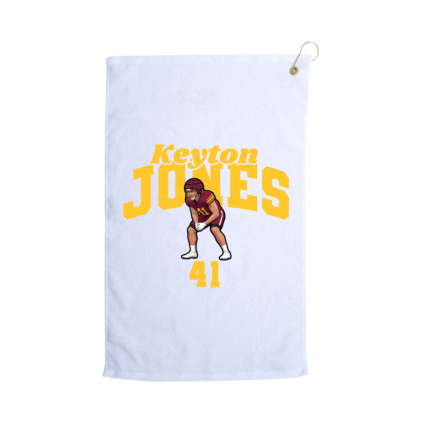 Golf Towel — Signature Arch in White
