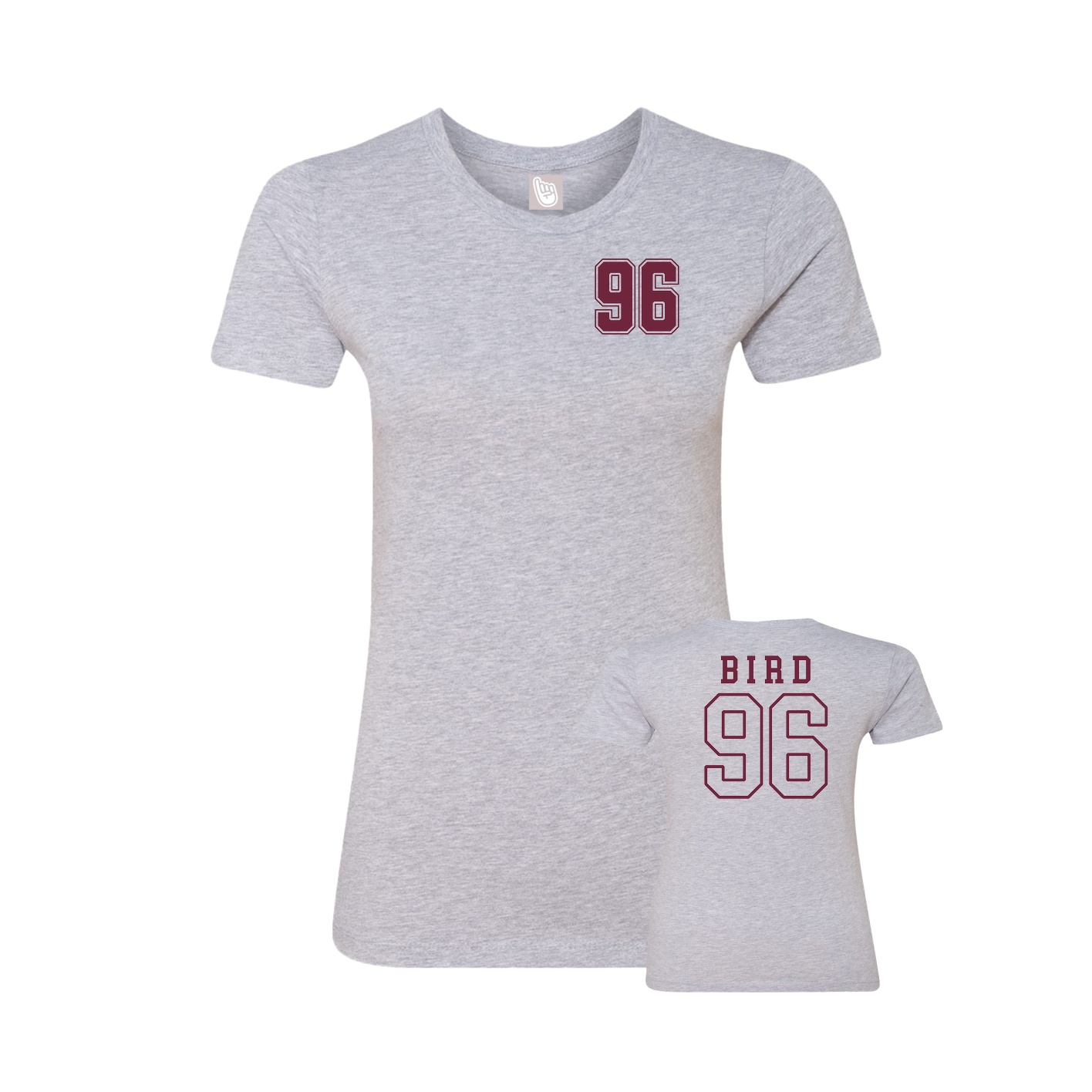 Womens Tee — Chest Back in Grey