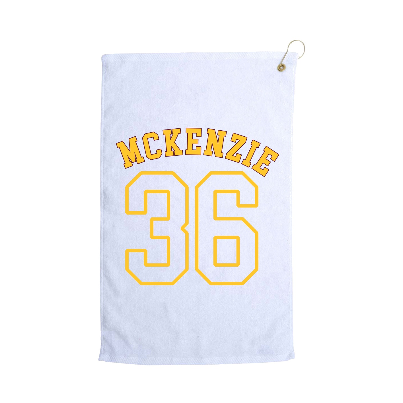 Golf Towel — Shirsey Arch in White