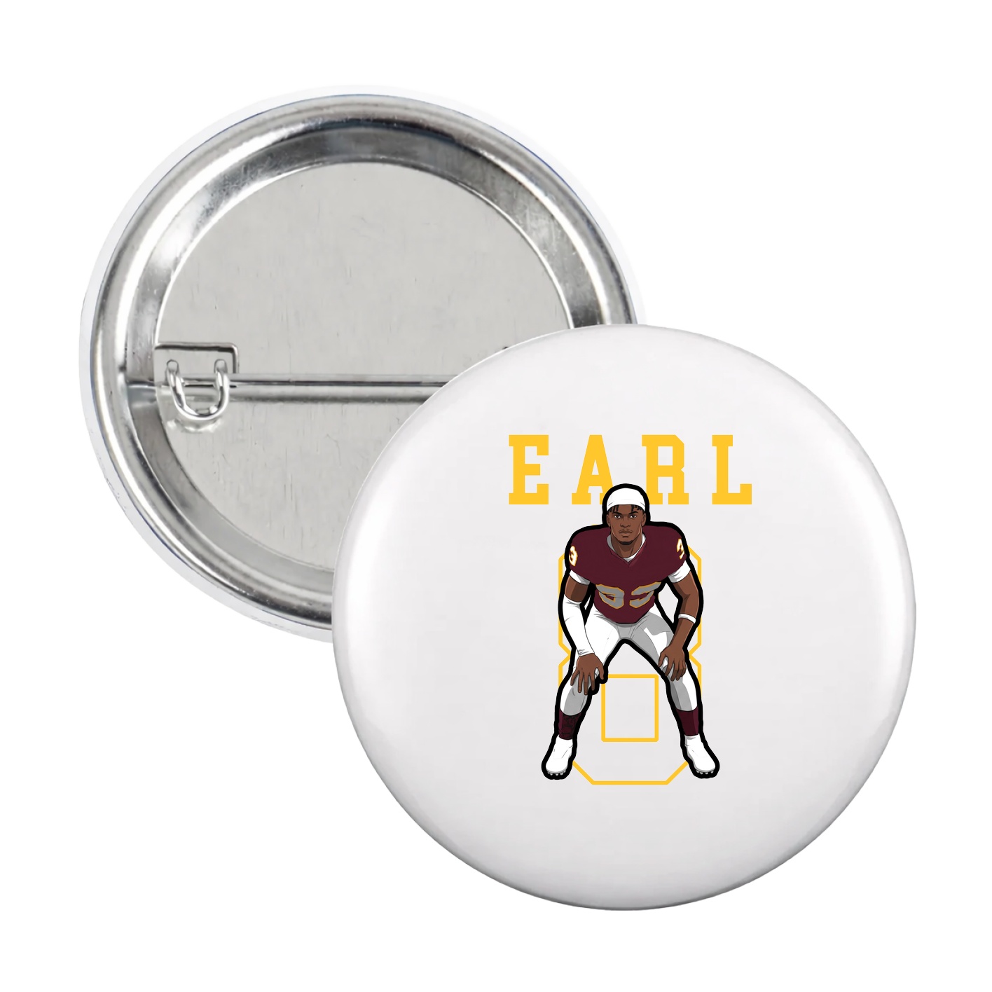 Game Day Button — Shirsey in White