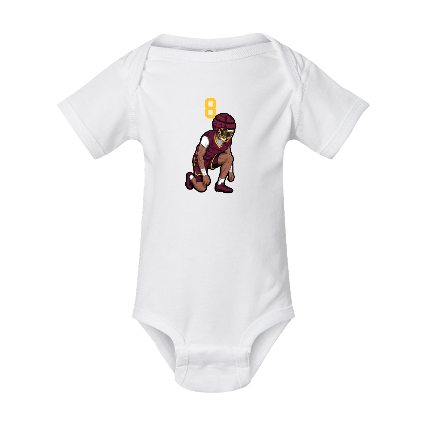 Baby Onesie — Number Top in White