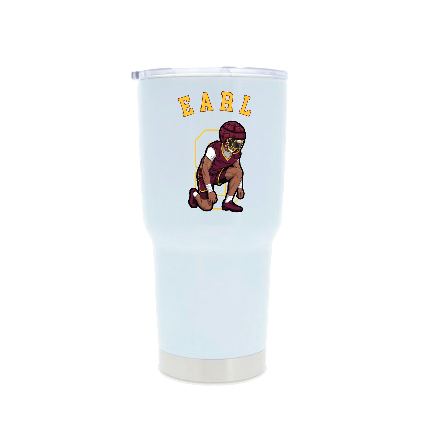 30oz Stainless Steel Tumbler — Shirsey Arch in White