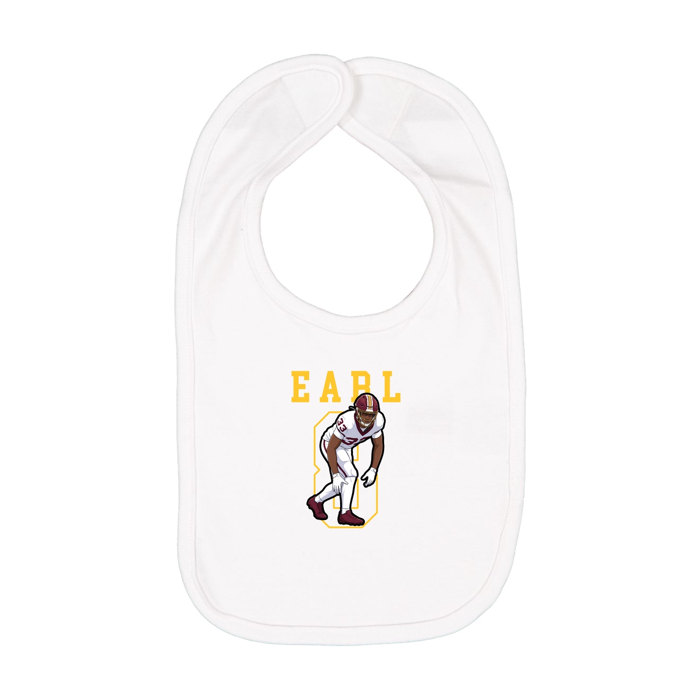 Infant Bib — Shirsey in White