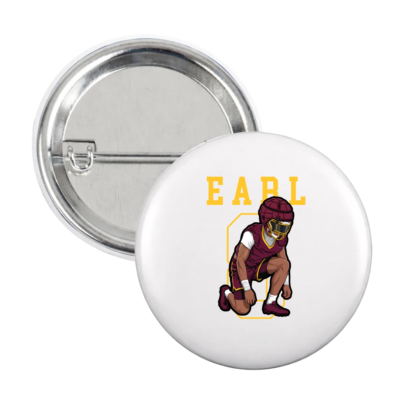 Game Day Button — Shirsey in White