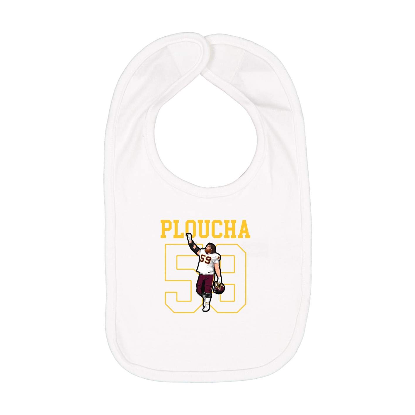 Infant Bib — Shirsey in White