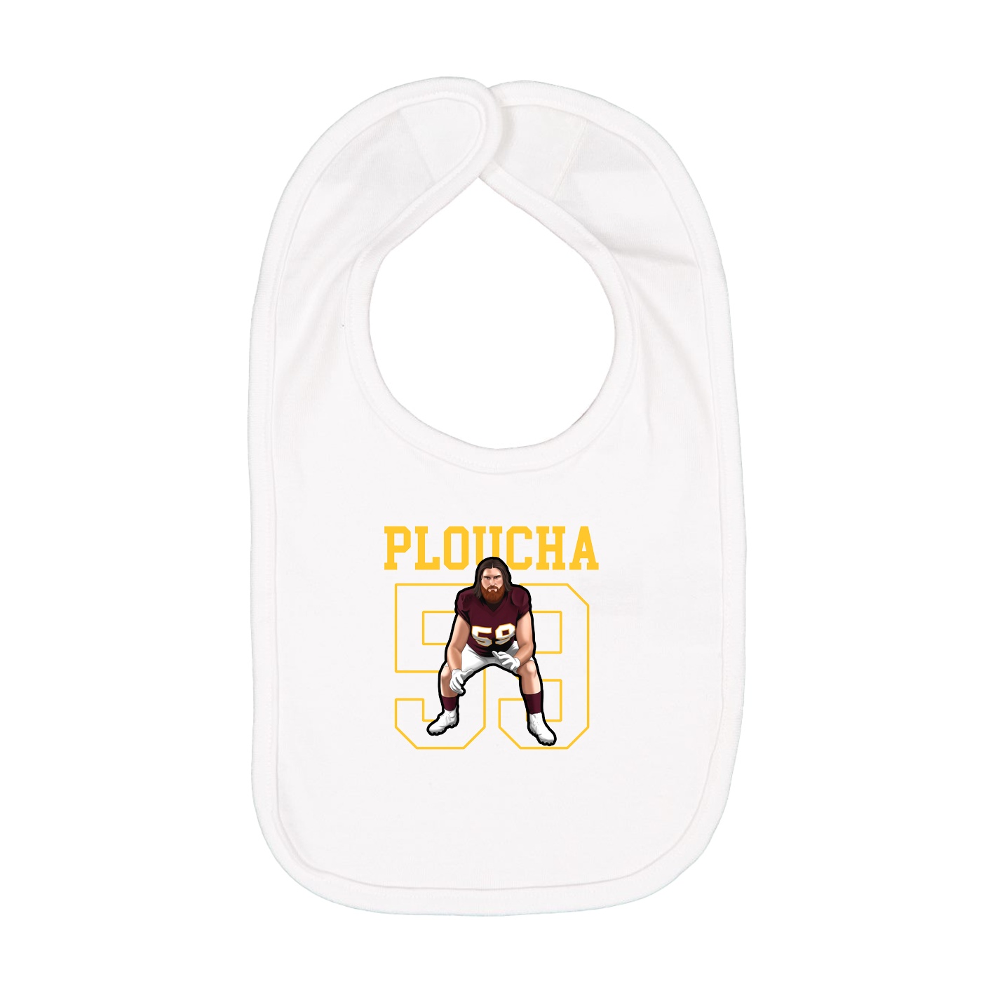 Infant Bib — Shirsey in White