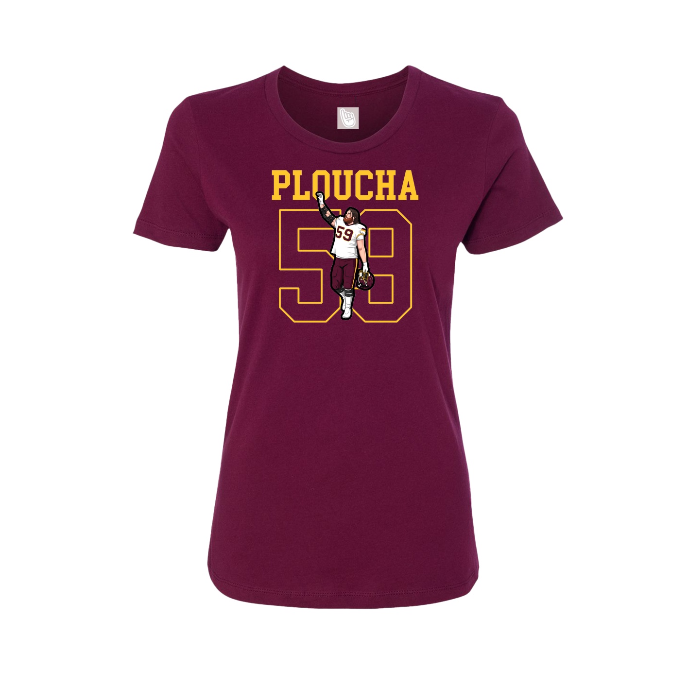 Fitted Women's Tee — Shirsey in Maroon