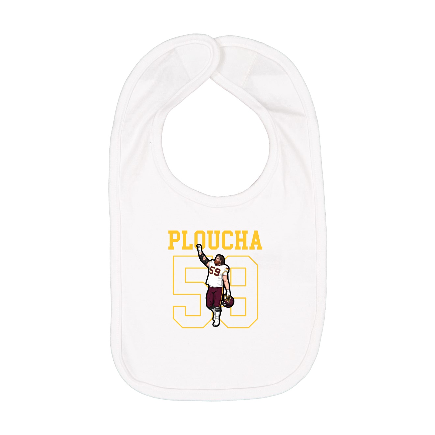 Infant Bib — Shirsey in White