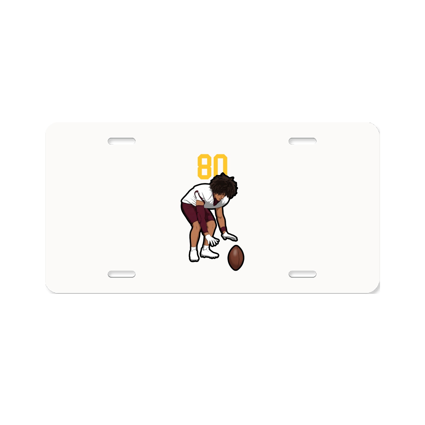 License Plate — Number Top in Classic