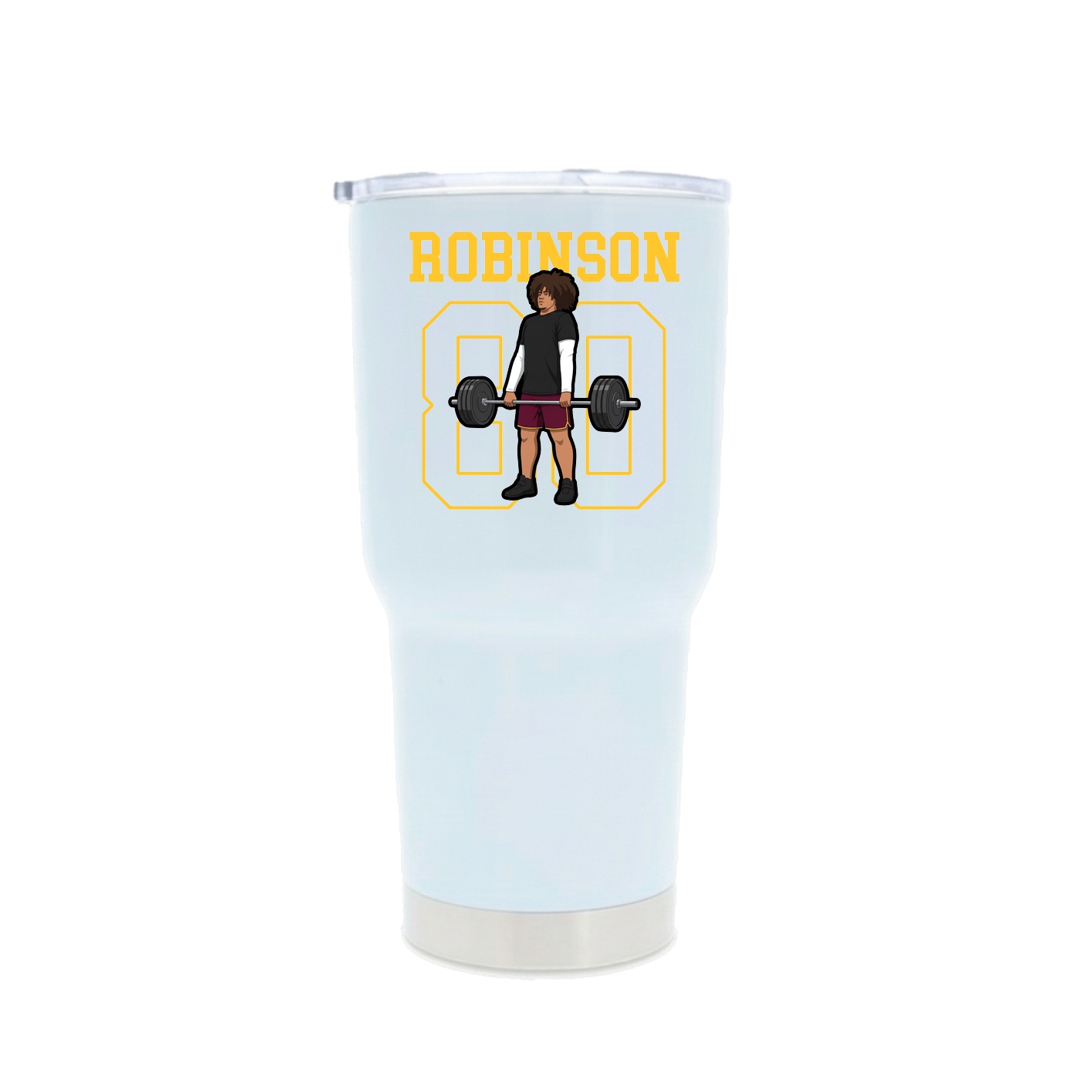 30oz Stainless Steel Tumbler — Shirsey in White