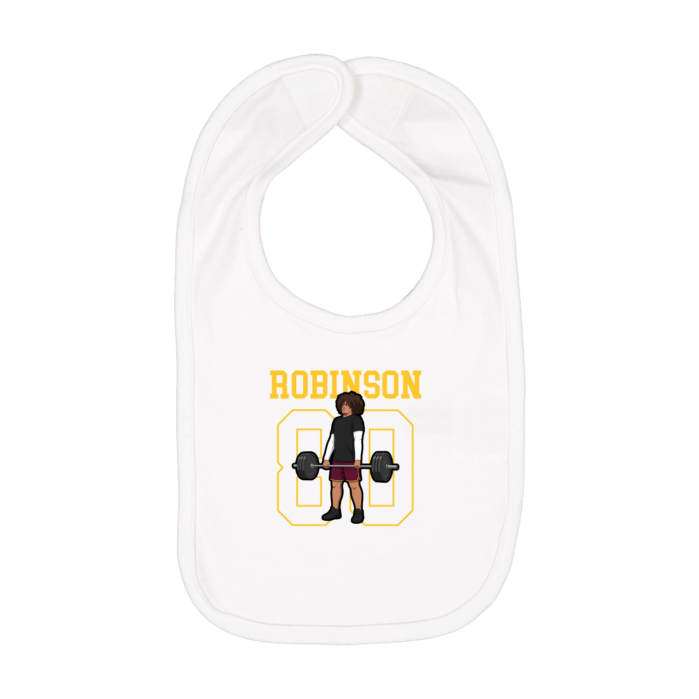 Infant Bib — Shirsey in White