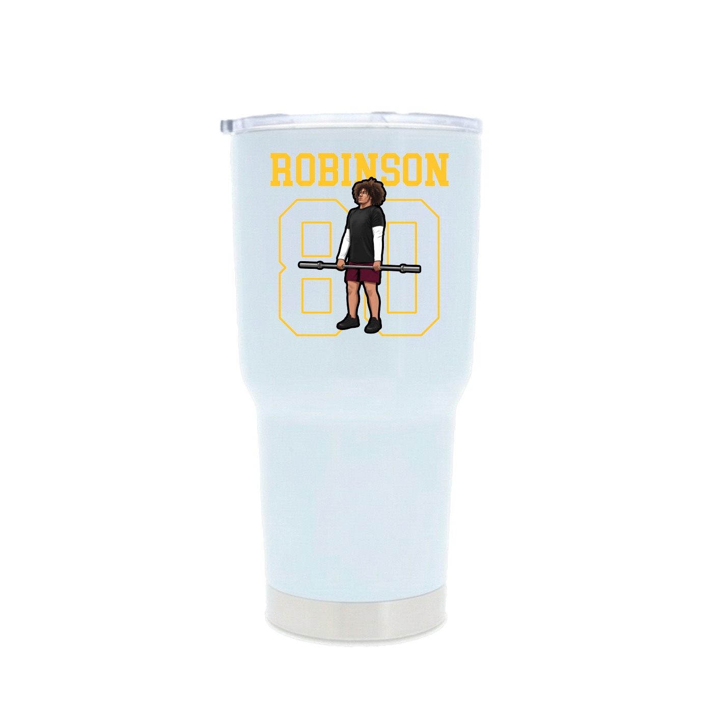 30oz Stainless Steel Tumbler — Shirsey in White