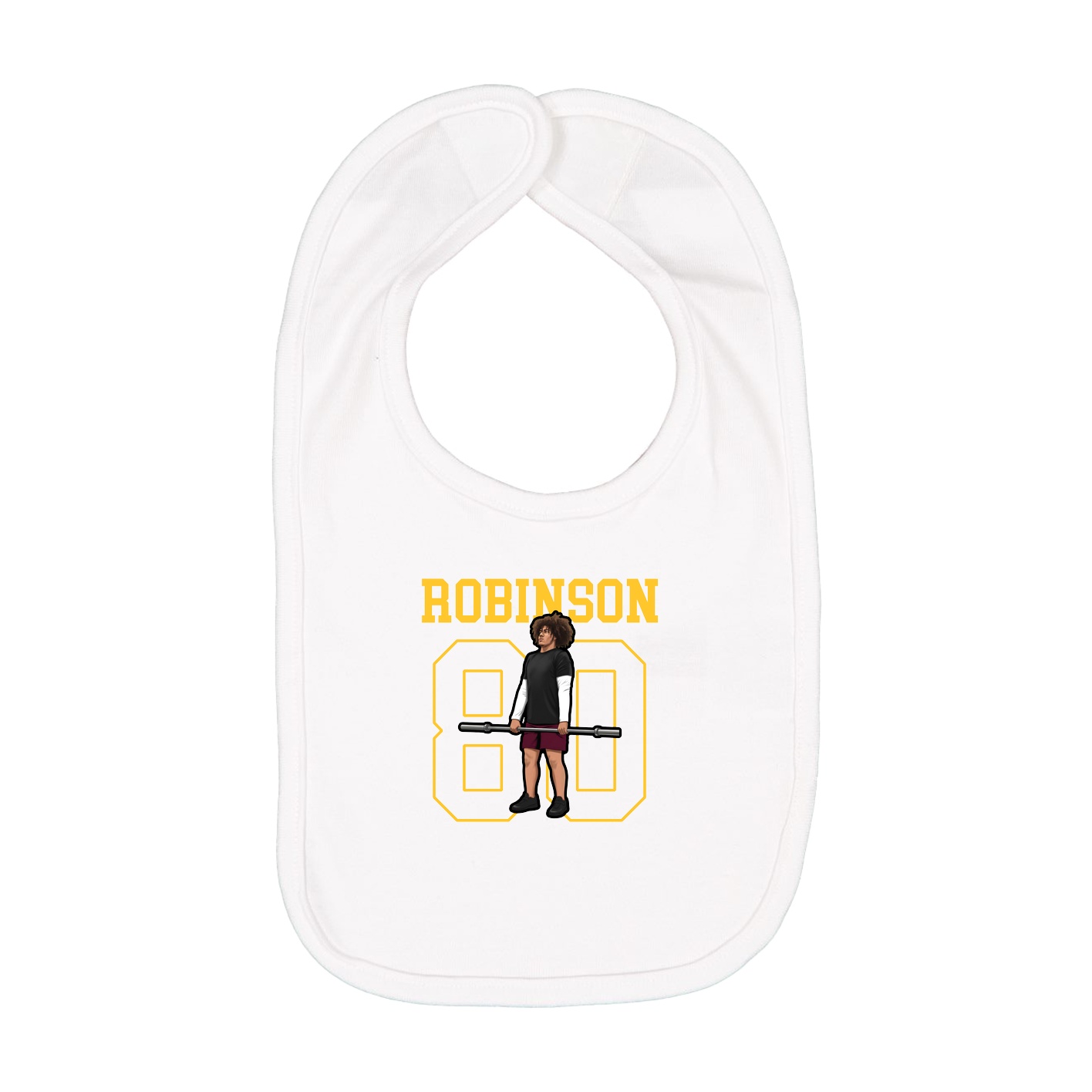 Infant Bib — Shirsey in White