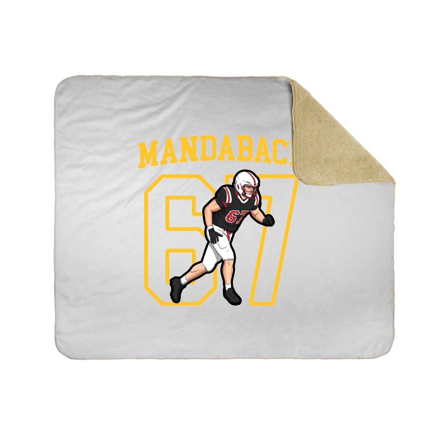 50x60 Sherpa Lined Throw Blanket