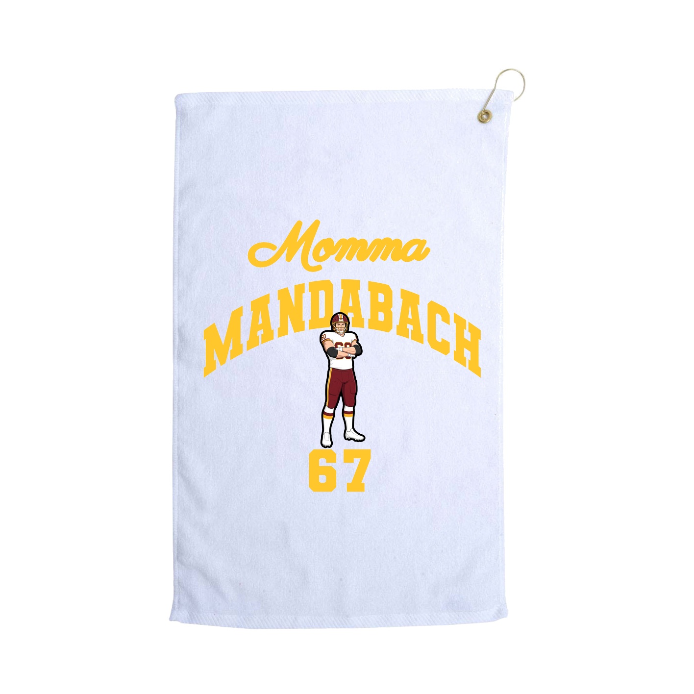 Golf Towel — Mothers Day Arch in White