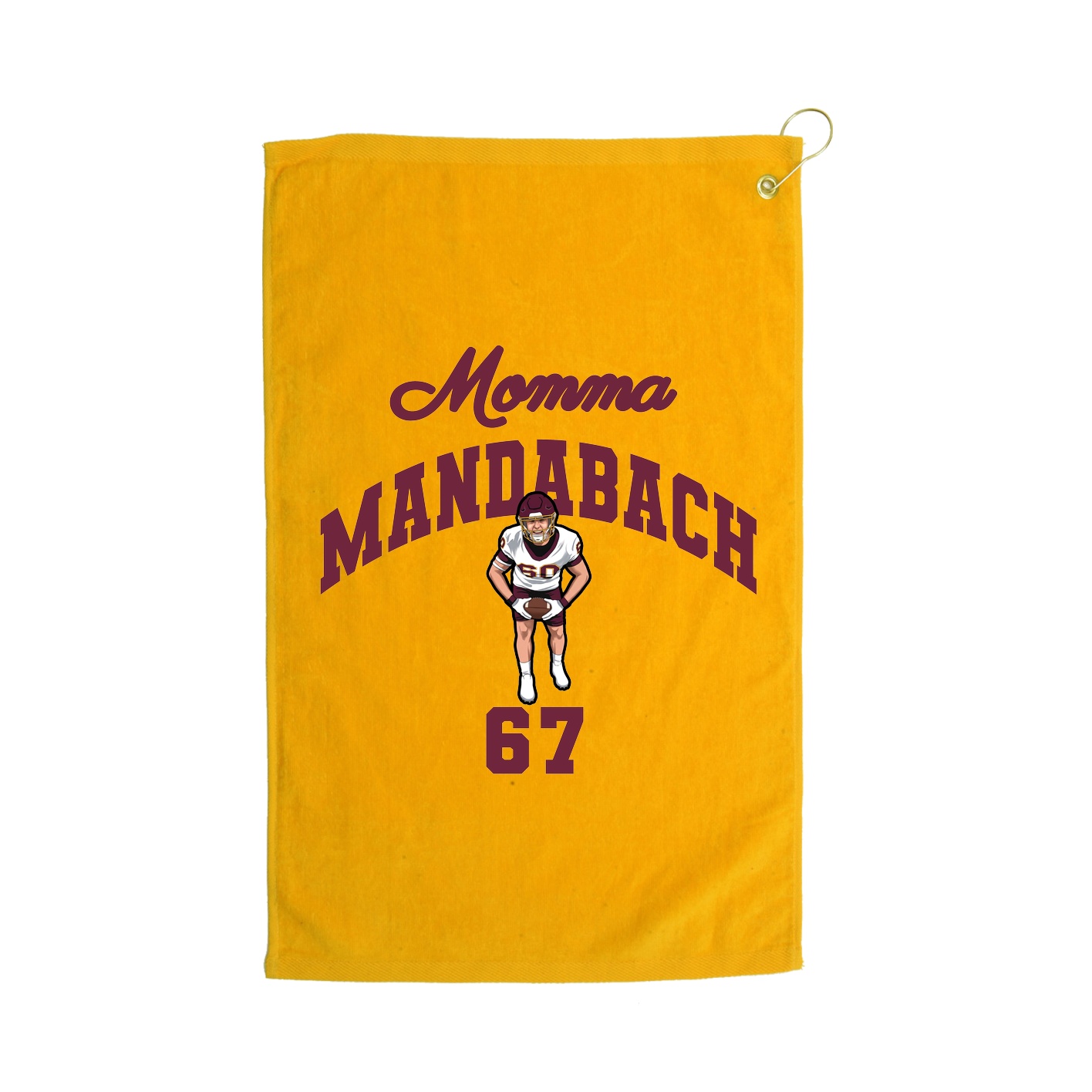 Golf Towel — Mothers Day Arch in Gold