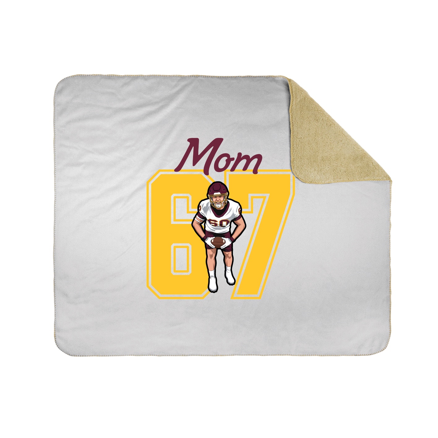 Throw Blanket — Mothers Day Shirsey in White