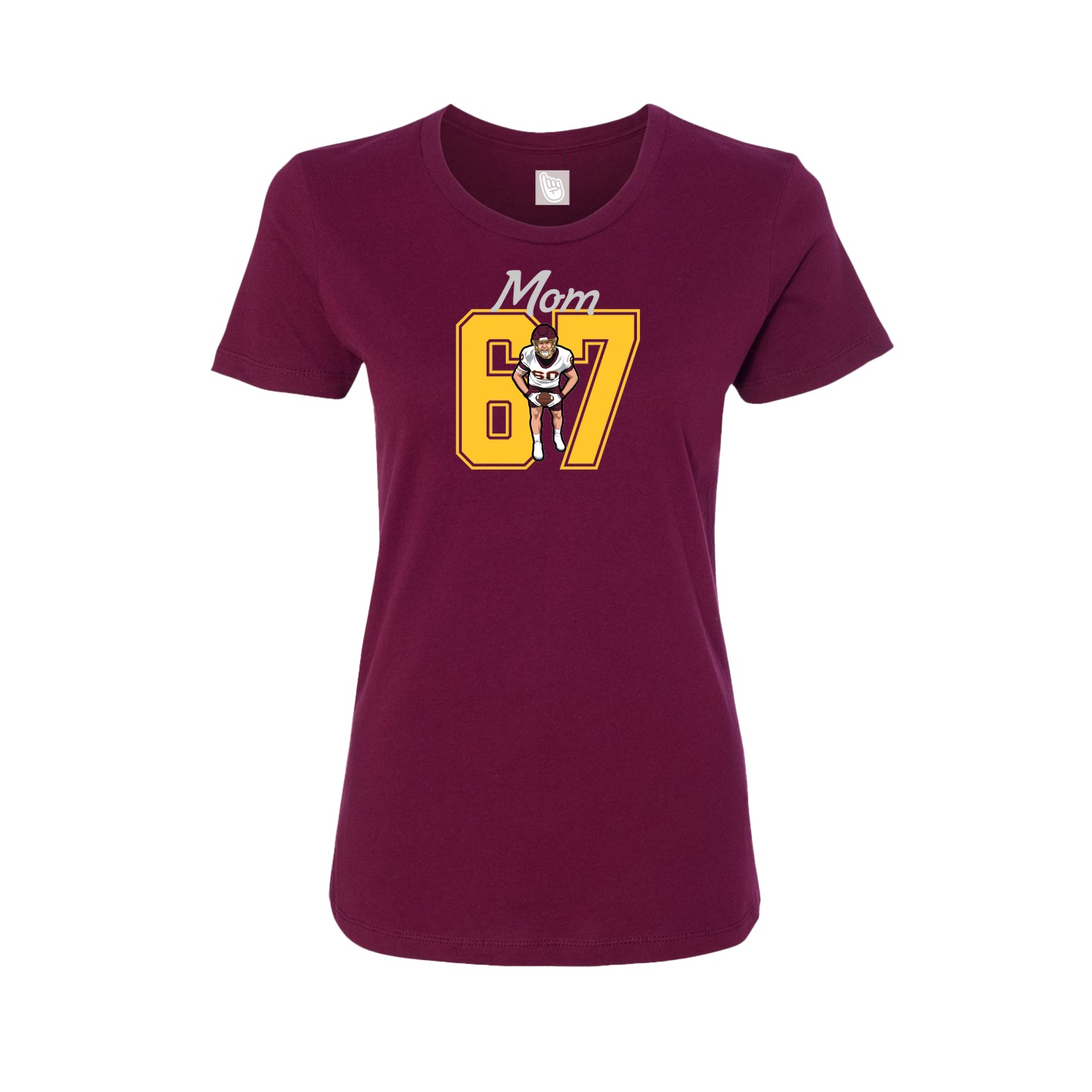 Womens Tee — Mothers Day Shirsey in Maroon