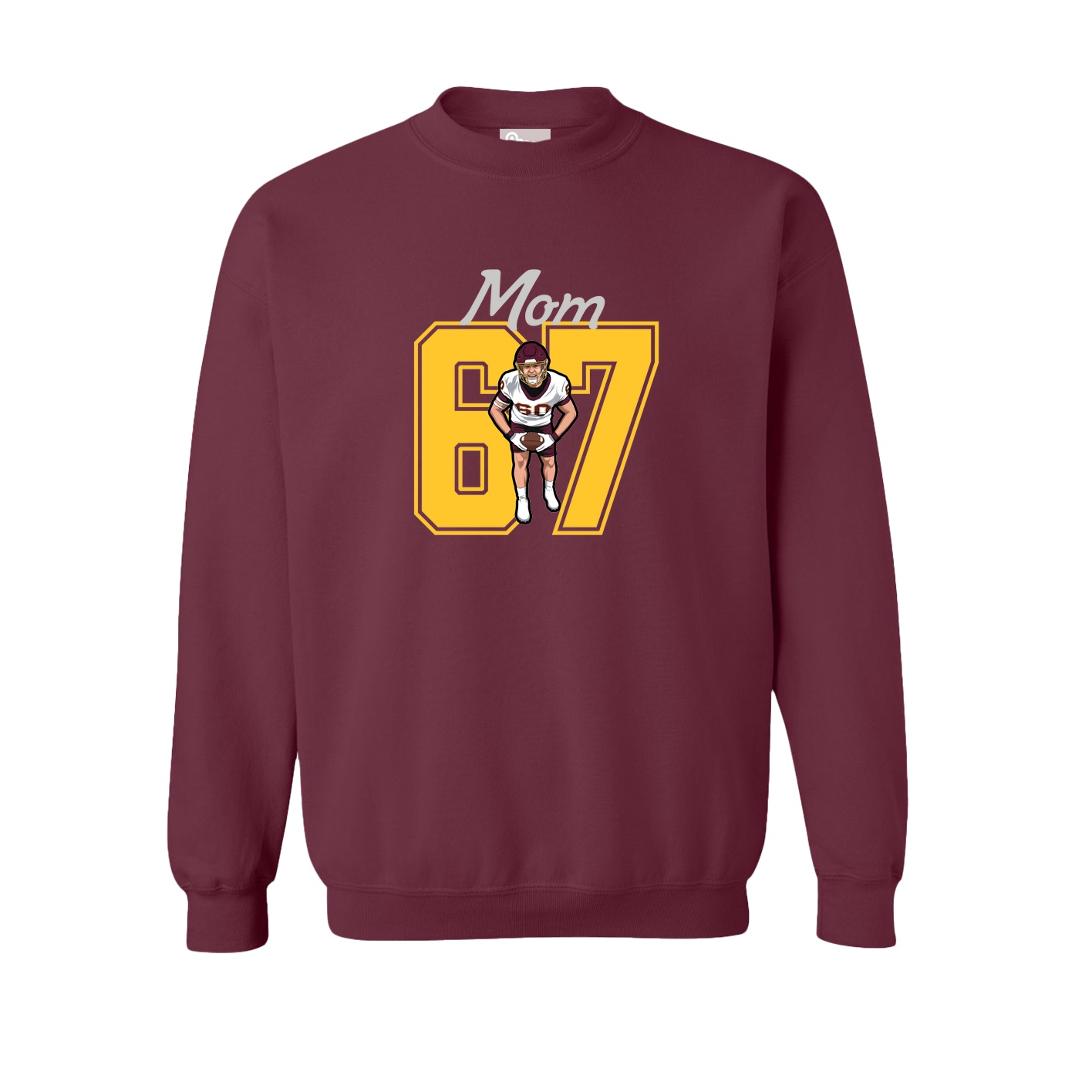 Fleece Crew — Mothers Day Shirsey in Maroon