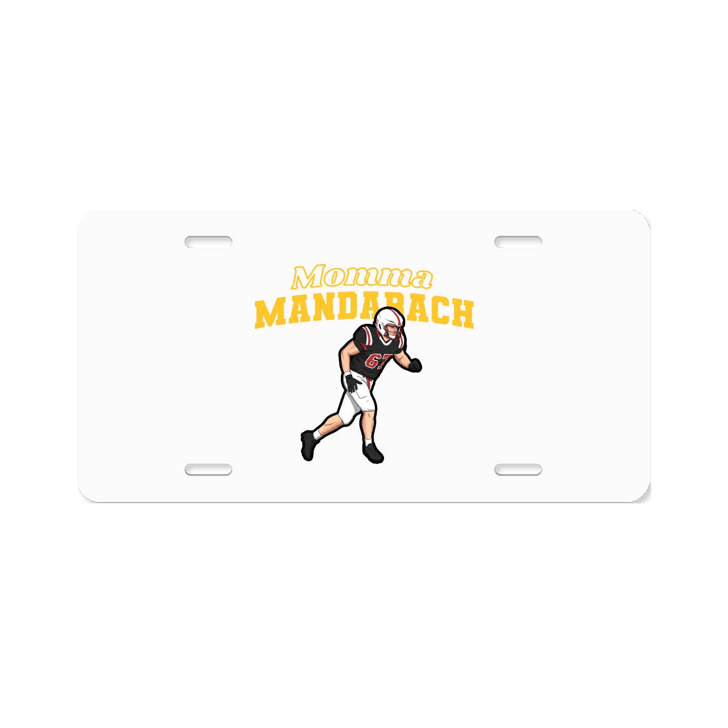 License Plate — Mothers Day Block in Classic