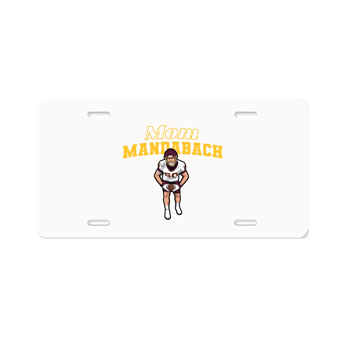 License Plate — Mothers Day Block in Classic