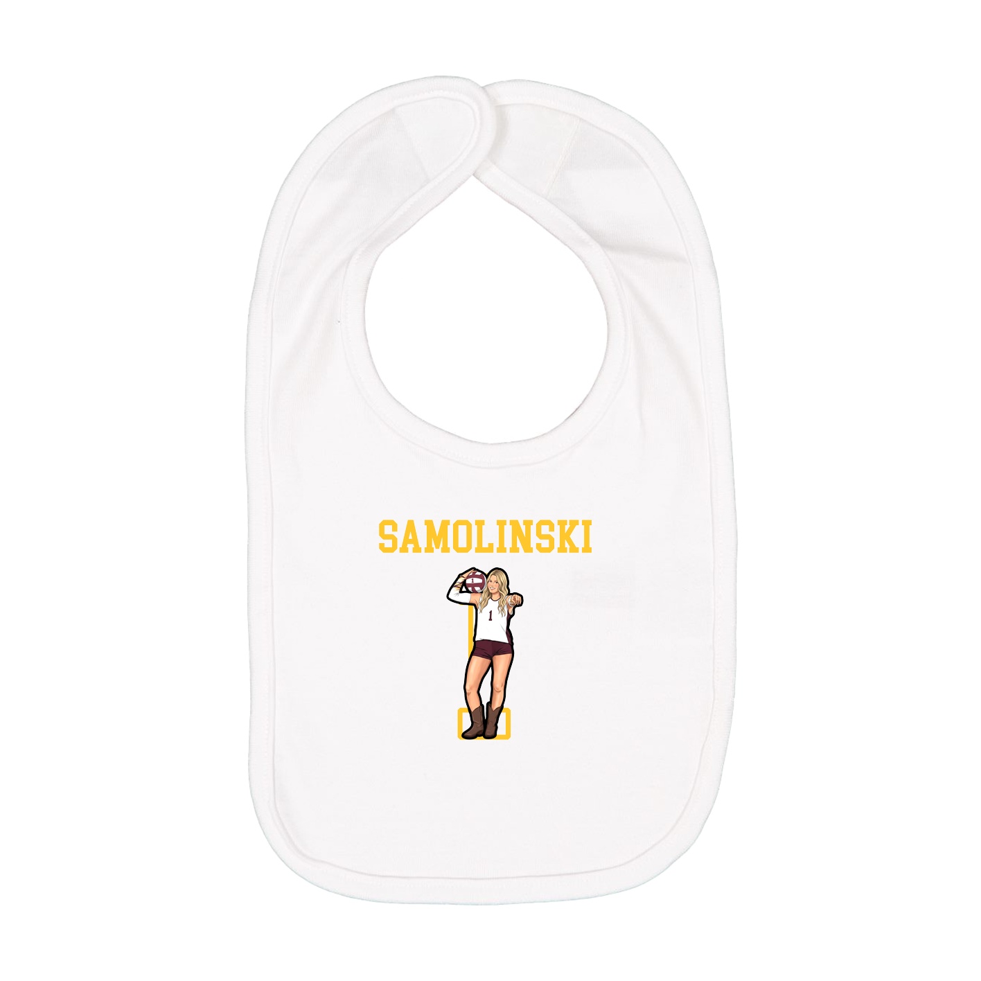 Infant Bib — Shirsey in White