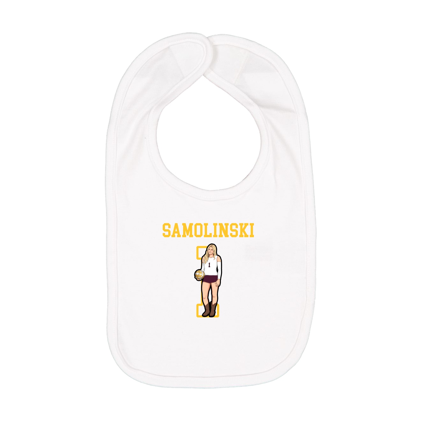 Infant Bib — Shirsey in White