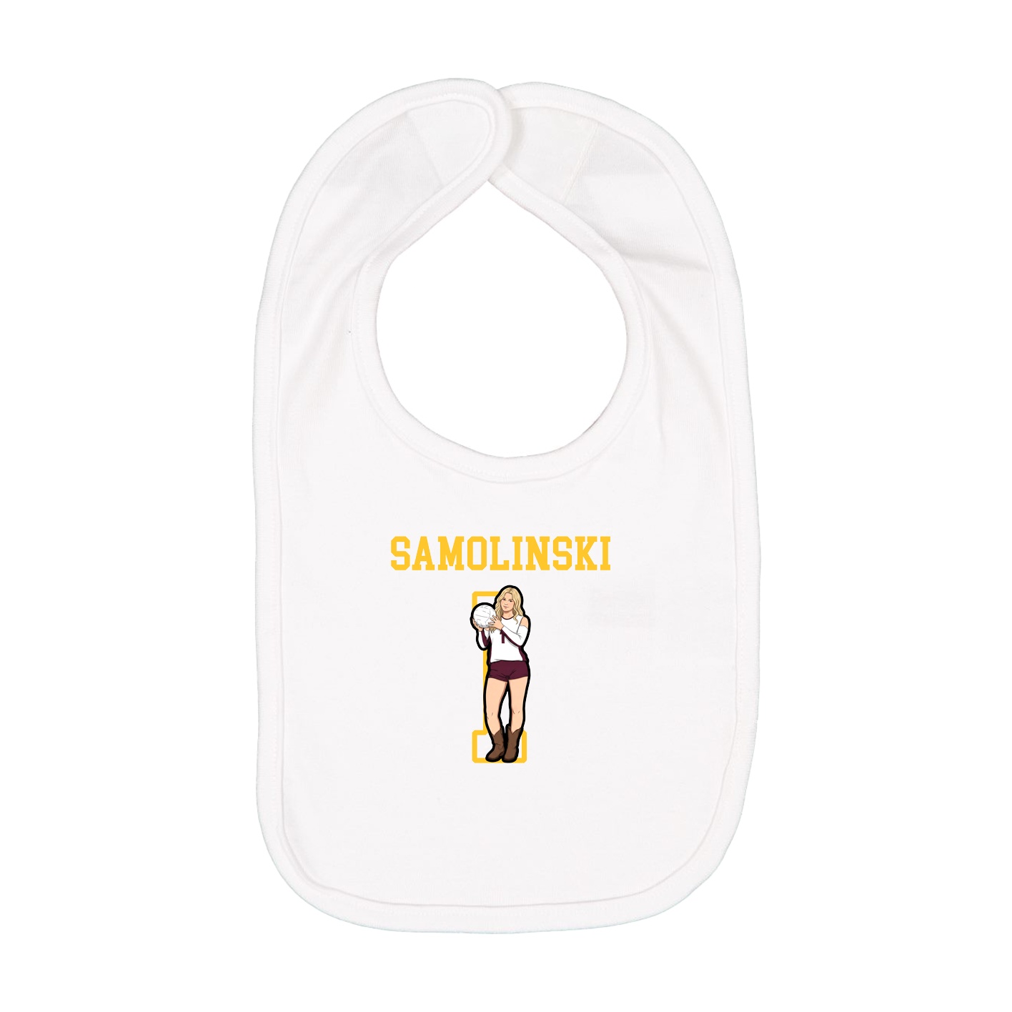 Infant Bib — Shirsey in White