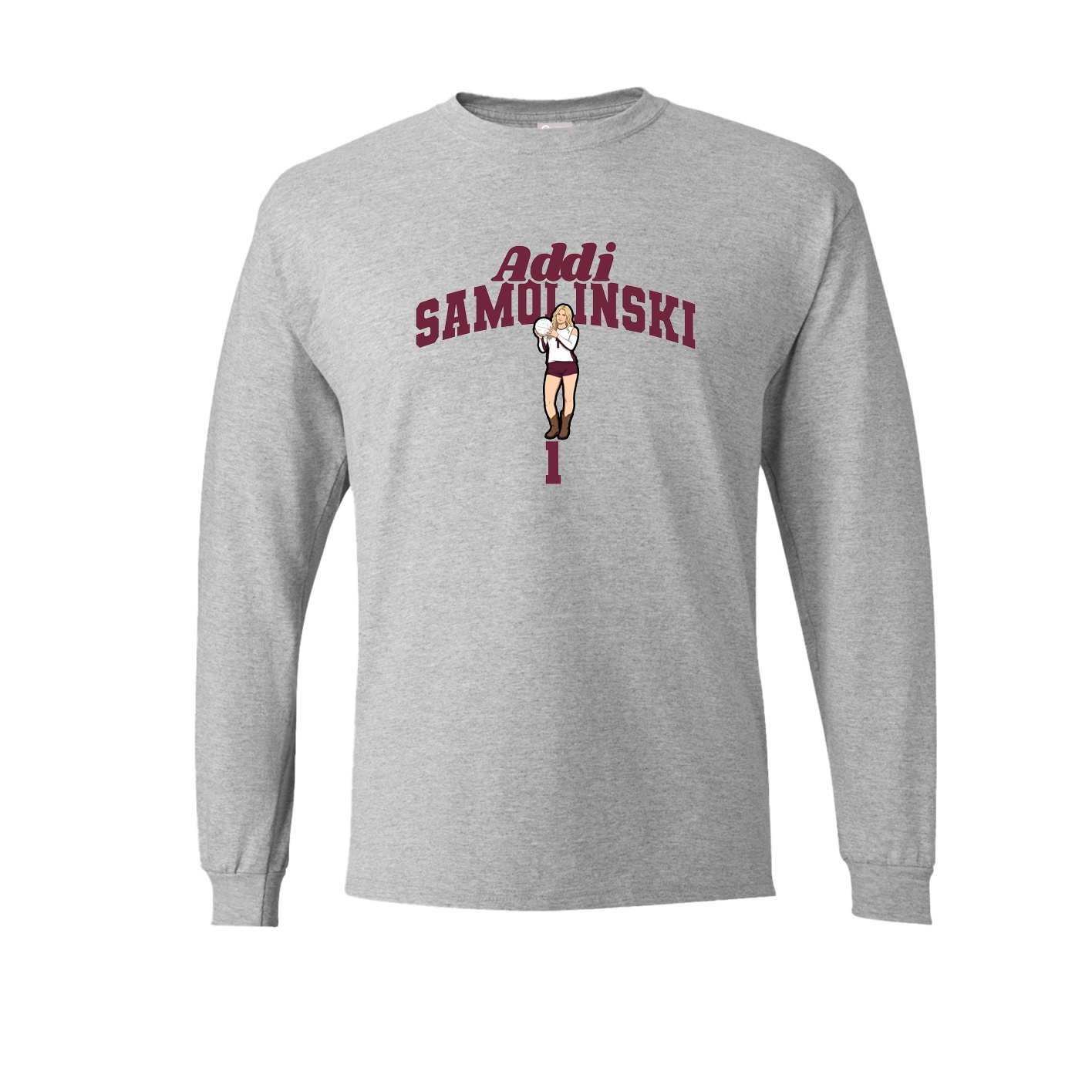 Long Sleeve Tee — Signature Arch in Grey