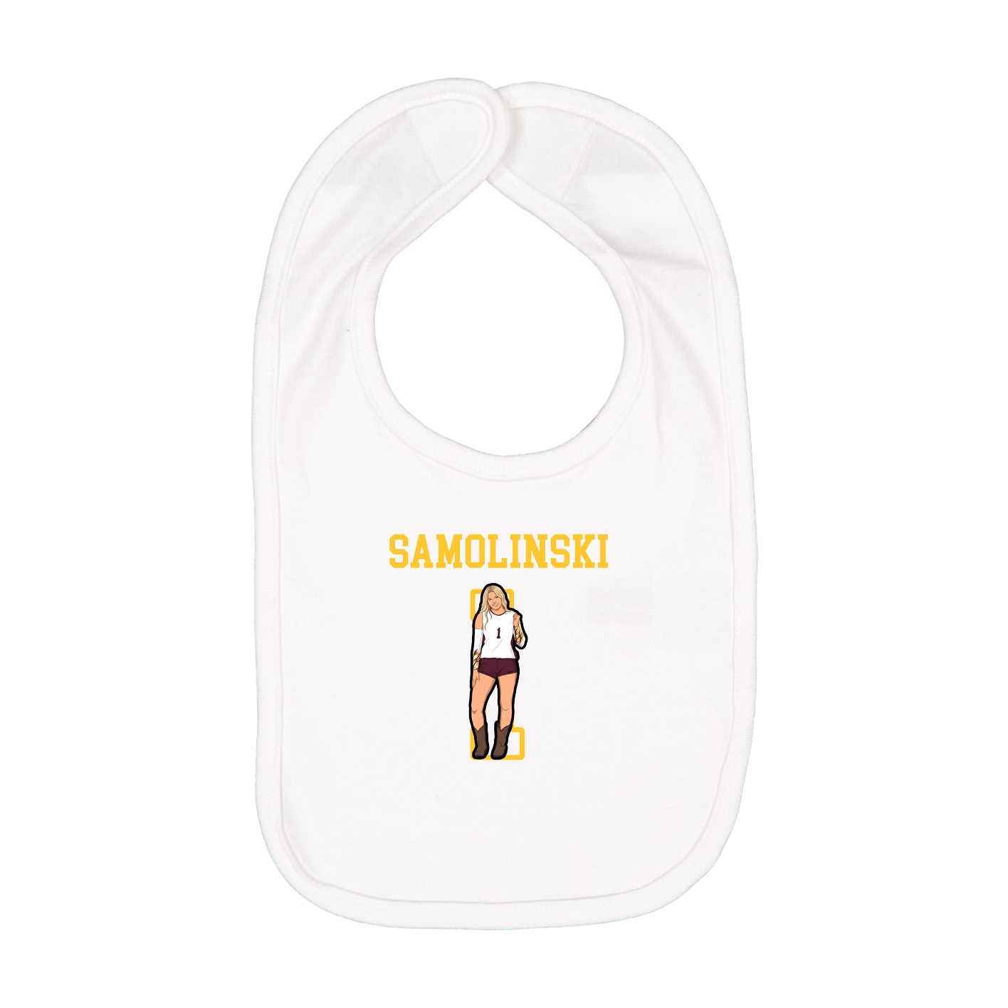 Infant Bib — Shirsey in White