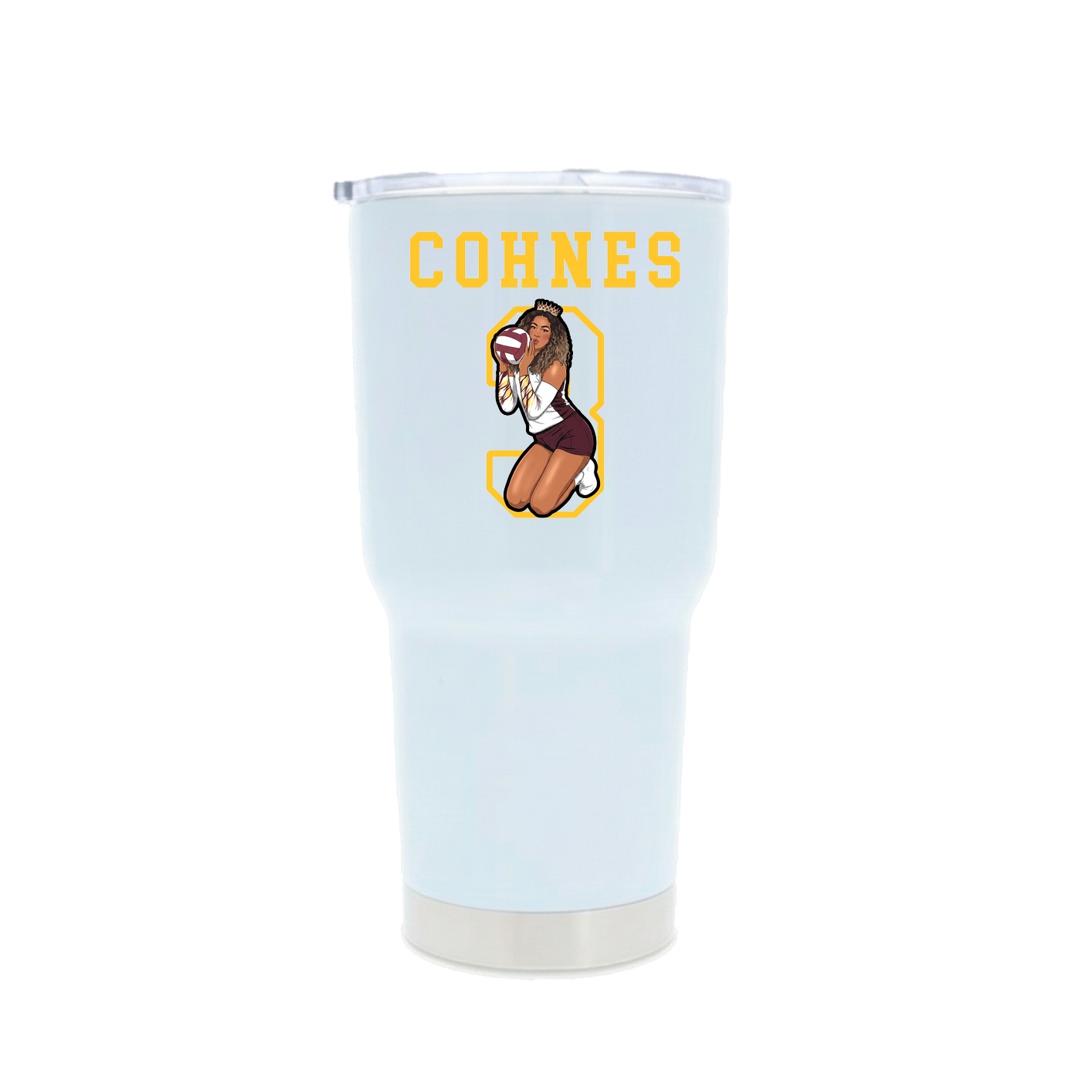 30oz Stainless Steel Tumbler — Shirsey in White
